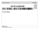 Genuine Bmw Tie Rod Right 32-10-5-A2B-D10 New. Fixed Price $231.17.