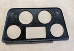 Oem Triumph TR4 Center Dash Instrument Panel Metal Bezel - Texture Finish (used). Fixed Price $48.50.