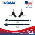 4 Pcs Front Outer + Inner Tie Rod Ends Lh/rh For Vibe Matrix Awd. Fixed Price $38.13.