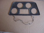 Vg Used Dash Instrument Panel With Jump Wire Triumph TR4 Textured Finish Orig. Fixed Price $39.00.