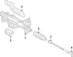 Genuine Audi Outer Tie Rod 8V0-423-812. Fixed Price $164.04.