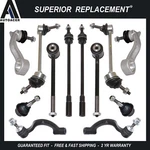 Front & Rear Suspension Sway Bar Links, Tie Rods Ball Joint Kit 12P For Jaguar. Fixed Price $270.00.
