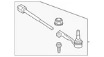 Genuine Bmw Tie Rod Assembly 32-10-5-B65-6F2. Fixed Price $165.28.