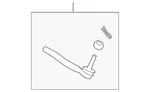 Genuine Nissan Outer Tie Rod D8640-EG00C. Fixed Price $109.57.