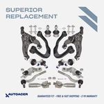 Autoacer -16P Front Suspension Control Arms Ball Joints Tie Rod Links For Tacoma. Fixed Price $669.00.