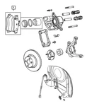 Genuine Mopar Front Knuckle Right 04656756AC. Fixed Price $93.47.