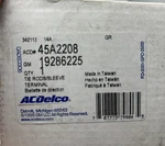 Acdelco 45A2208, Steering Tie Rod END19286225. Fixed Price $23.92.