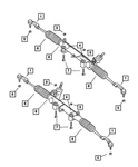 Genuine Mopar Outer End Tie Rod Kit Left 5072445AA. Fixed Price $80.56.