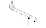 Genuine Nissan Outer Tie Rod DH520-6LB0A. Fixed Price $113.72.