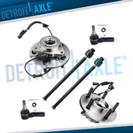6PC Front Wheel Bearings Hubs Tie Rod Ends Kit For 2006 2007 2008 Dodge Ram 1500. Fixed Price $155.14.