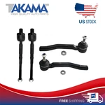 4PCS Front Steering Inner + Outer Tie Rod Ends For 11-17 Nissan Juke. Fixed Price $60.45.