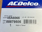 Acdelco 45A6065 Gm# 88879505 Steering Tie Rod End Adjusting Sleeve Qty 1. Fixed Price $39.99.