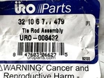 32106777479 Steering Tie Rod Assembly For V20-0641 URO-008432 Vd. Fixed Price $59.95.