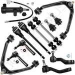 13PCS Front Steering Suspension Control Arms Tie Rods For 99-06 Gmc Sierra 1500. Fixed Price $106.20.