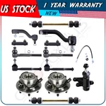 13 Front Tie Rod Ends Wheel Hub Bearings For 1995-1999 Chevrolet Gmc K1500 K2500. Fixed Price $164.52.