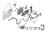 Bmw X5 F15 F85 25DX Operating Rod Door Front Right 51217293616. Fixed Price $47.71.