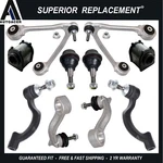 Front Control Arm + Ball Joint, Sway Bar Link & Tie Rod Kit 10 For Jaguar S-type. Fixed Price $320.00.