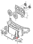 Vag Air Guide For Audi A7 Quattro 2012 2013 2014 2015 Genuine 4G8121283AG. Fixed Price $148.88.
